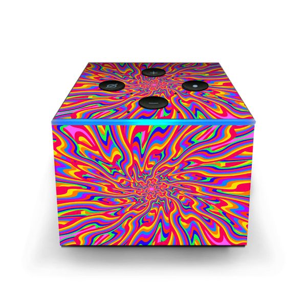 Optical Illusion Colorful Holographic Amazon Fire TV Cube Skin Online