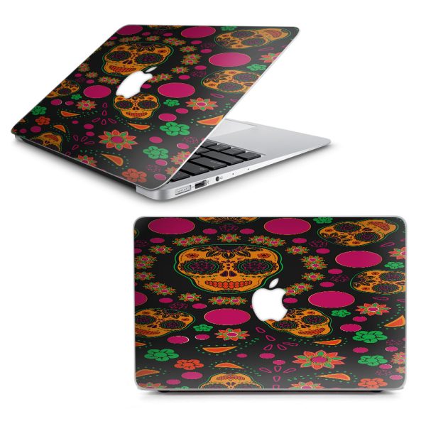 Dia De Los Skulls Macbook Air 13  A1369 A1466 Skin For Discount