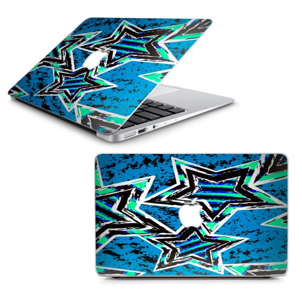 Blue 80 S Pop Art Stars Macbook Air 13  A1369 A1466 Skin For Cheap