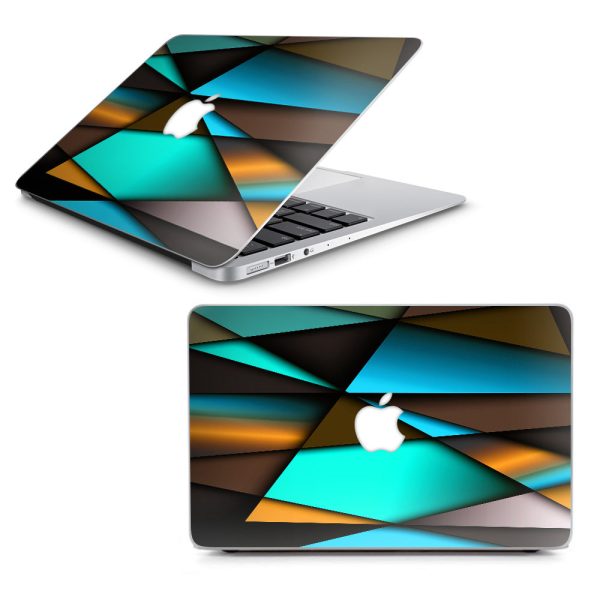 Awesome Blue Gold Pattern Macbook Air 11  A1370 A1465 Skin Fashion