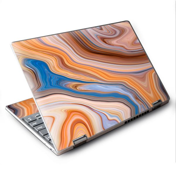 Brown Blue Marble Glass Lenovo Yoga 710 11.6  Skin For Discount