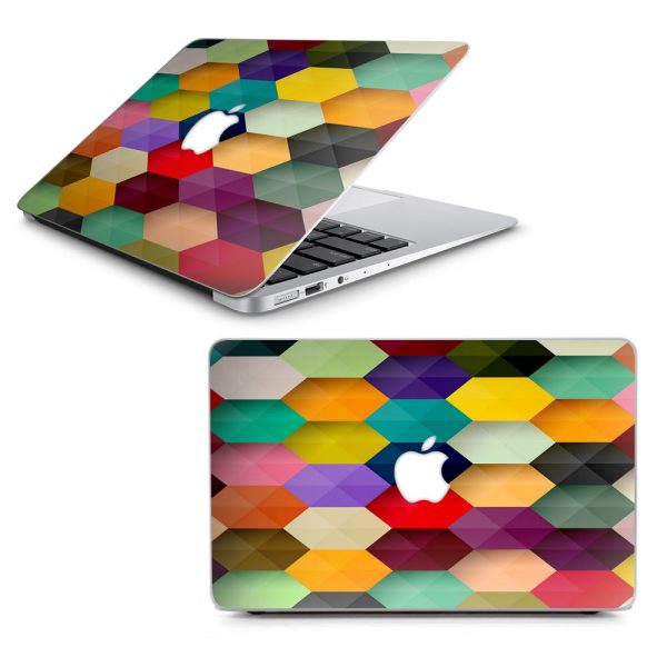 Colorful Geometry Honeycomb Macbook Air 11  A1370 A1465 Skin Hot on Sale