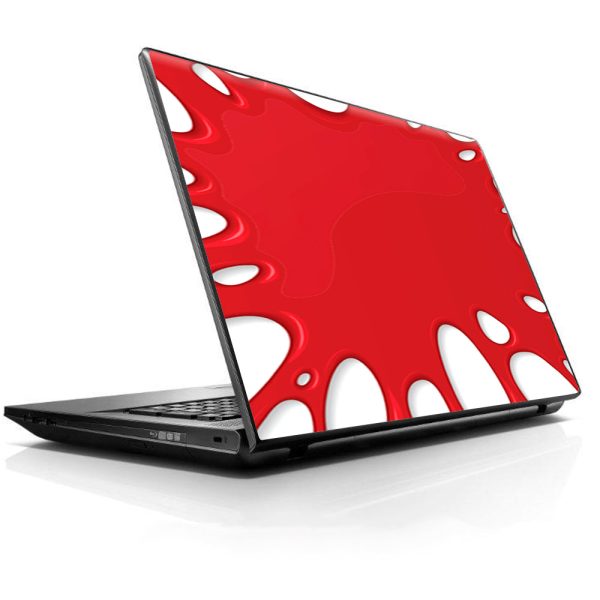 Red Stretch Slime Blood HP Dell Compaq Mac Asus Acer 13 to 16 inch Skin Discount
