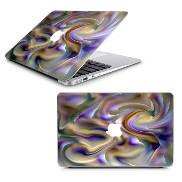 Resin Swirl Opalescent Oil Slick Macbook Air 11  A1370 A1465 Skin For Sale