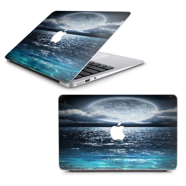 Giant Moon Over The Ocean  Macbook Air 13  A1369 A1466 Skin Online
