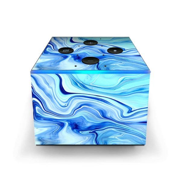 Blue Marble Rocks Glass Amazon Fire TV Cube Skin Sale