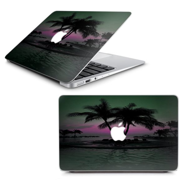 Sunset Tropical Paradise Poolside Macbook Air 13  A1369 A1466 Skin For Cheap