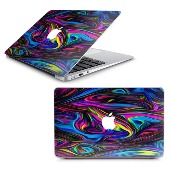 Neon Color Swirl Glass Macbook Air 13  A1369 A1466 Skin Online Hot Sale