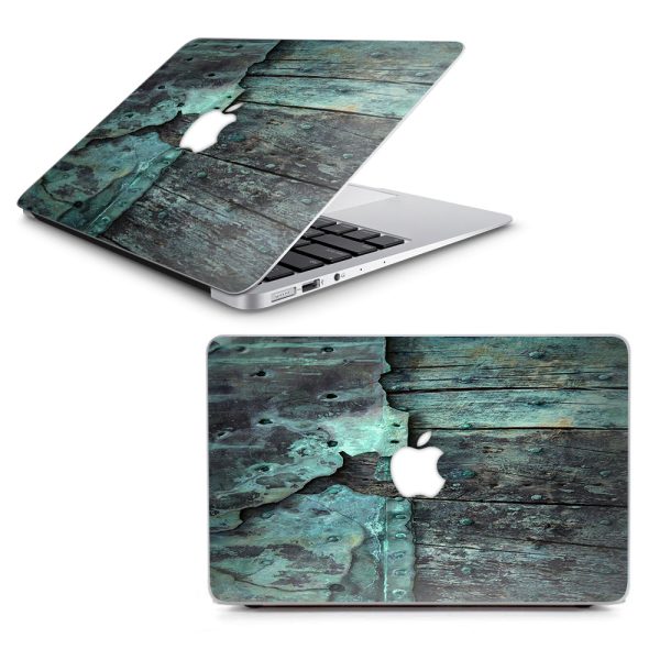 Patina Metal And Wood Blue Macbook Air 11  A1370 A1465 Skin Online