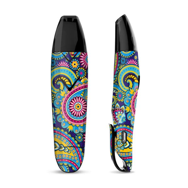Skin Decal Vinyl Wrap for Suorin Vagon  Vape   Colorful Paisley Mix Hot on Sale