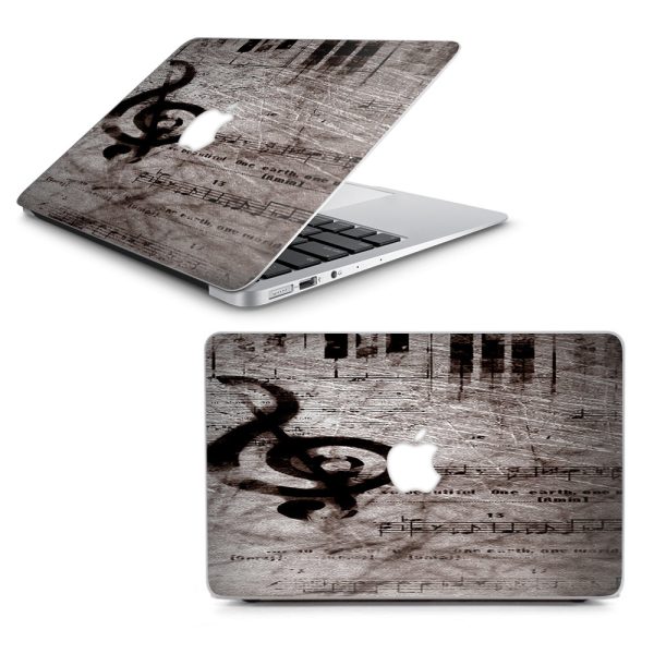 Vintage Piano Key Music Notes Book Page Macbook Air 13  A1369 A1466 Skin Supply