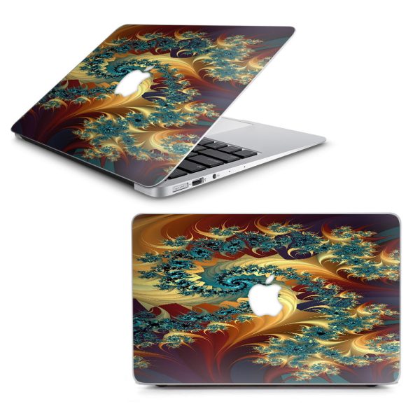 Trippy Floral Swirl Macbook Air 13  A1369 A1466 Skin For Sale