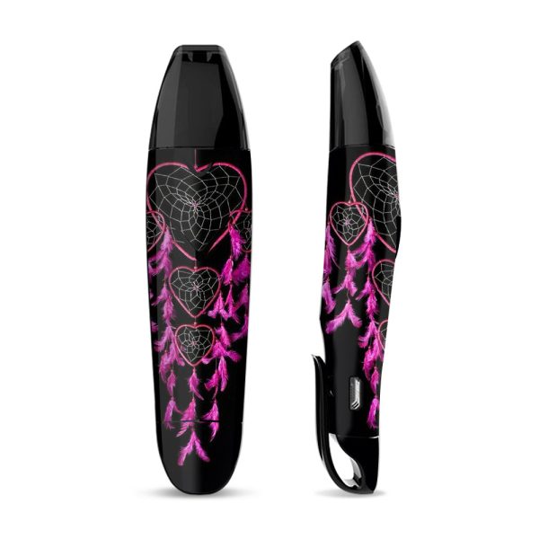 Skin Decal Vinyl Wrap for Suorin Vagon  Vape   Heart Pink Feather Dream Catcher Fashion