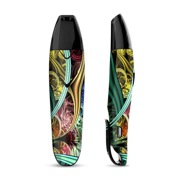 Skin Decal Vinyl Wrap for Suorin Vagon  Vape   Bio Mechanical Metal Color Pattern Online now