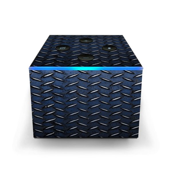 Diamond Plate Aged Steel Amazon Fire TV Cube Skin Online