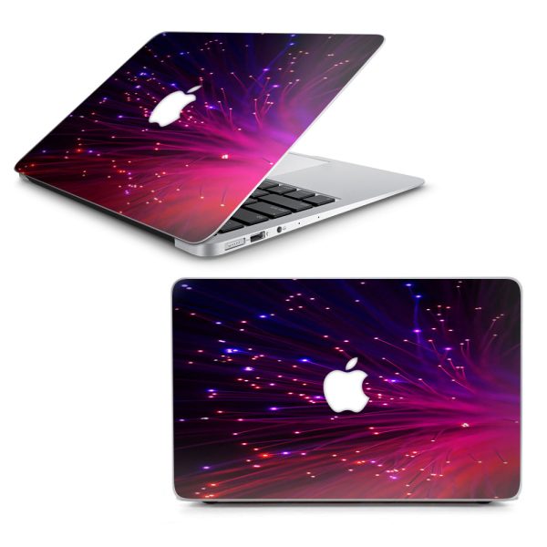 Fiber Optics Red Needles Space Macbook Air 13  A1369 A1466 Skin on Sale