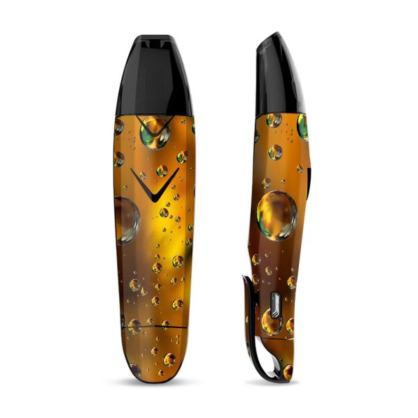 Skin Decal Vinyl Wrap for Suorin Vagon  Vape   Gold Water Drops Droplets on Sale
