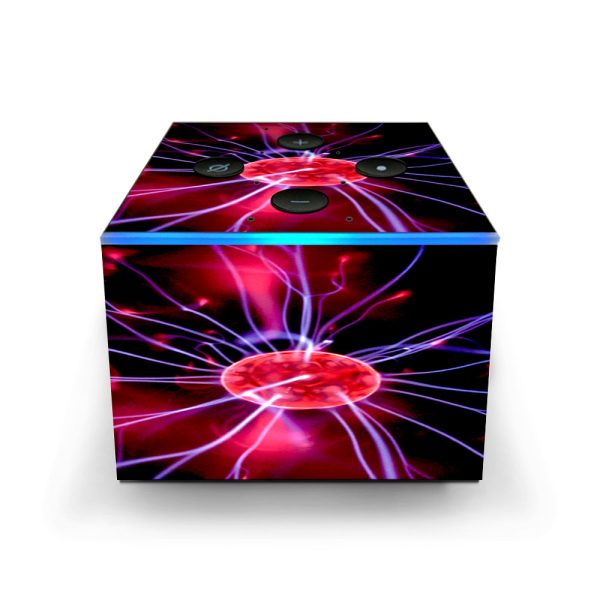 Plasma Ball Electricity Bolts Amazon Fire TV Cube Skin Hot on Sale