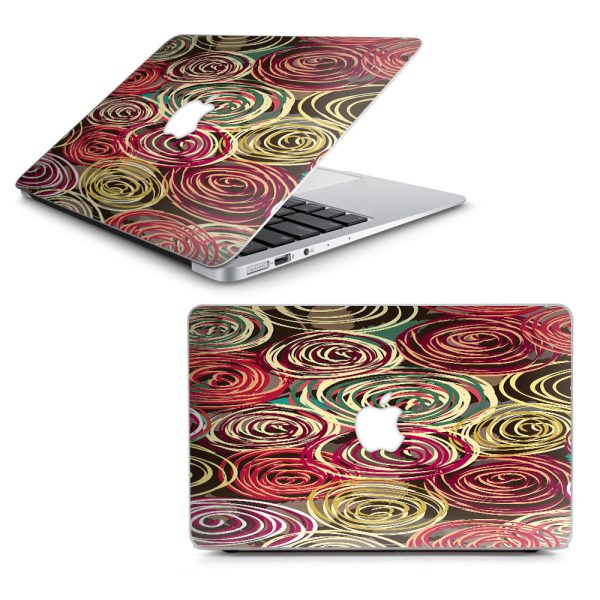Round Swirls Abstract Macbook Air 13  A1369 A1466 Skin Online Sale