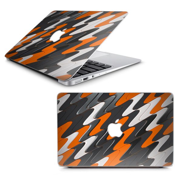 Puzzle Orange Grey Trippy Macbook Air 11  A1370 A1465 Skin Online now