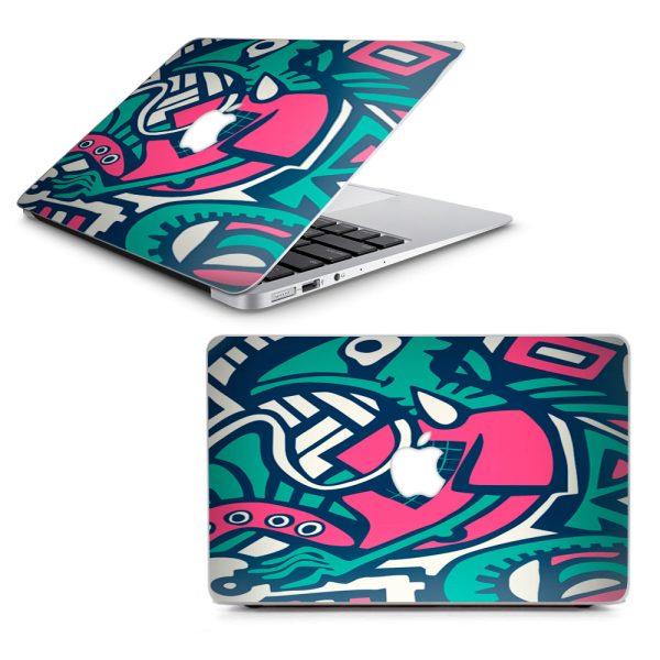 Green Gecko Abstract Pop Art Macbook Air 11  A1370 A1465 Skin Fashion