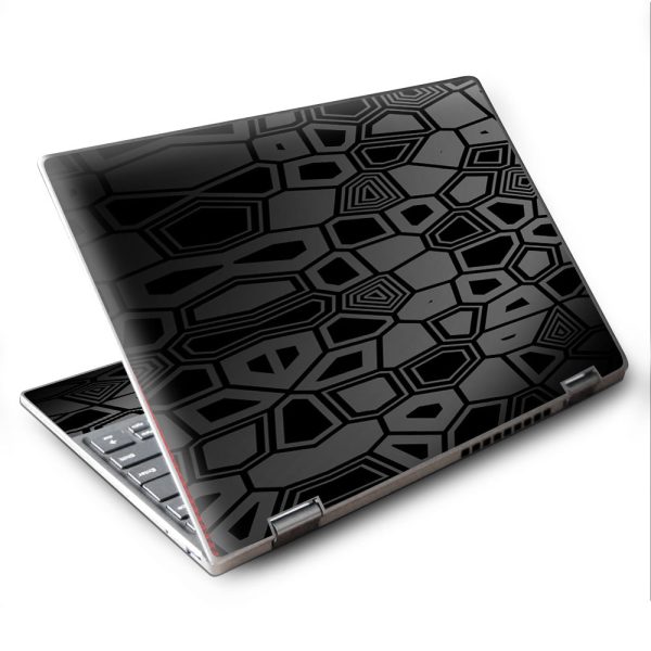 Black Silver Design Lenovo Yoga 710 11.6  Skin Supply