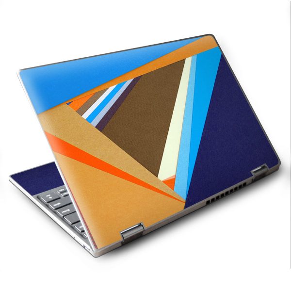 Abstract Patterns Blue Tan Lenovo Yoga 710 11.6  Skin on Sale
