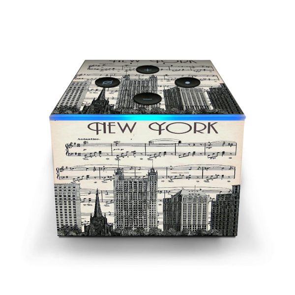 New York City Music Notes Amazon Fire TV Cube Skin Online Sale