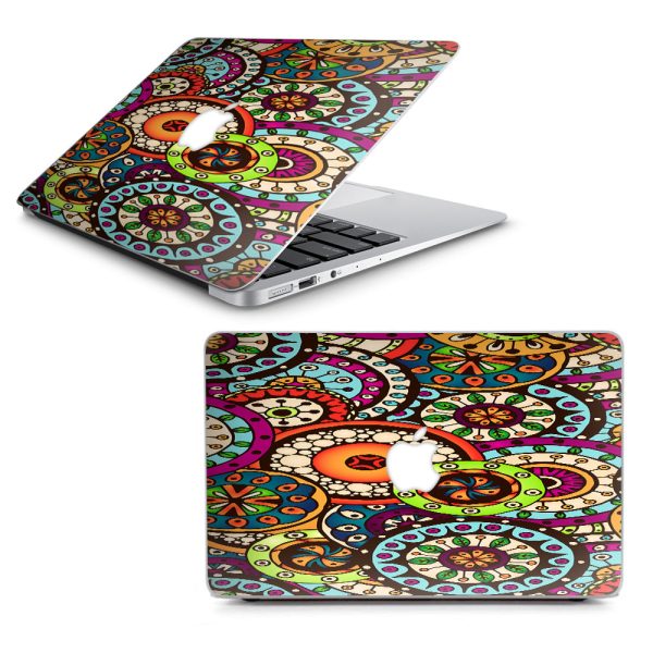 Ethnic Circles Pattern Macbook Air 13  A1369 A1466 Skin Cheap