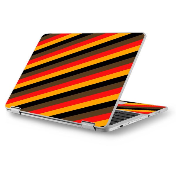 Retro 70 S Lines Asus Chromebook Flip 12.5  Skin For Sale