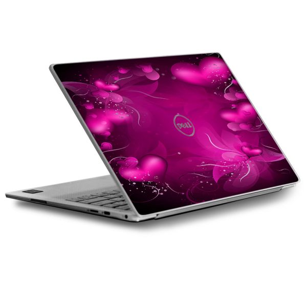 Pink Hearts Flowers Dell XPS 13 9370 9360 9350 Skin Hot on Sale