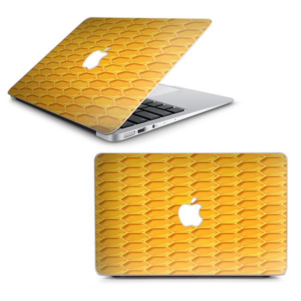 Yellow Honeycomb Macbook Air 13  A1369 A1466 Skin Online Hot Sale