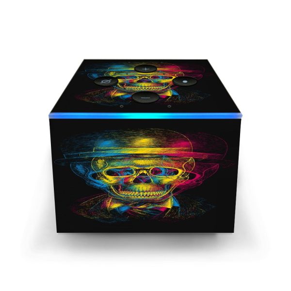 Skeleton In Derby Hat Amazon Fire TV Cube Skin Discount
