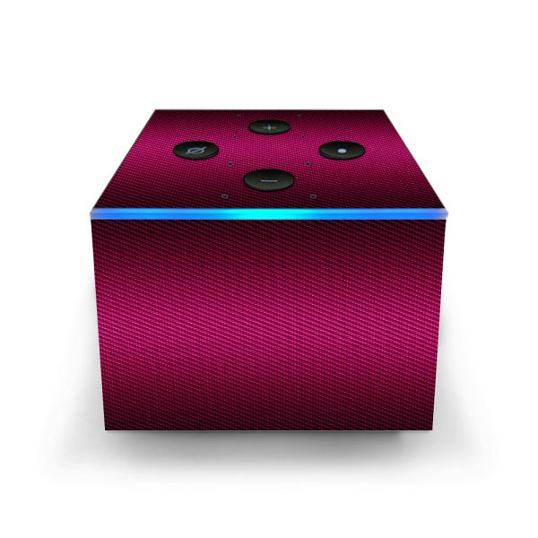 Purple,Black Carbon Fiber Graphite Amazon Fire TV Cube Skin Sale