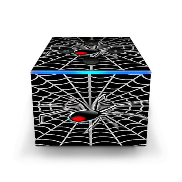 Black Widow Spider Web Amazon Fire TV Cube Skin Online Sale