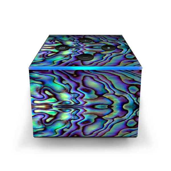 Abalone Sea Shell Green Blue Purple Amazon Fire TV Cube Skin Fashion