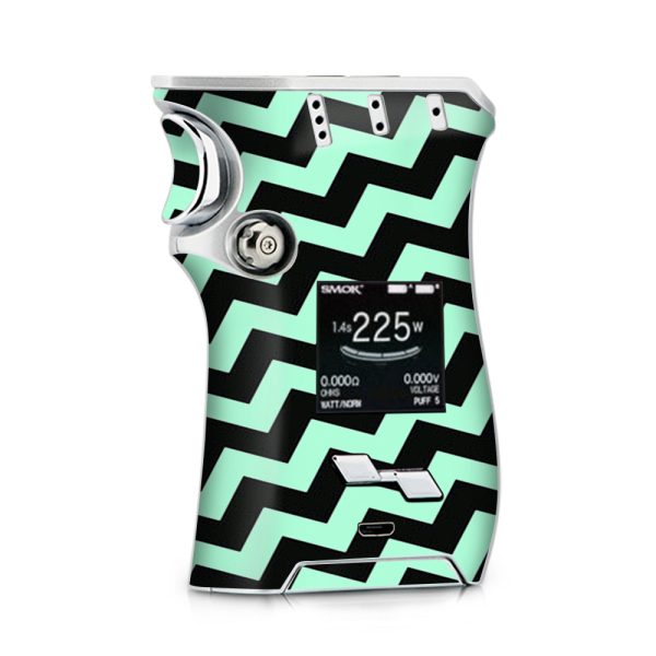 Teal And Black Chevron Smok Mag kit Skin Online Hot Sale