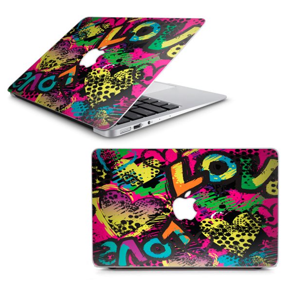 80 S Love Pop Art Neon Macbook Air 11  A1370 A1465 Skin Discount