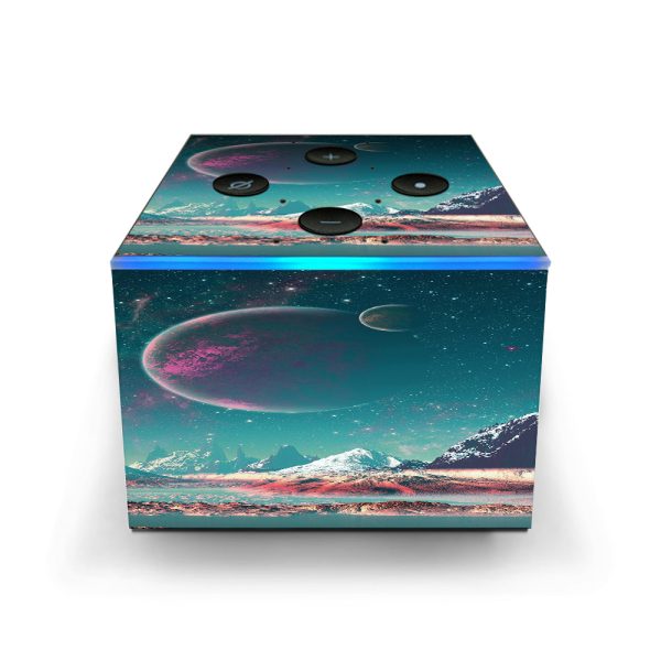 Planets And Moons Mountains Amazon Fire TV Cube Skin Online Sale