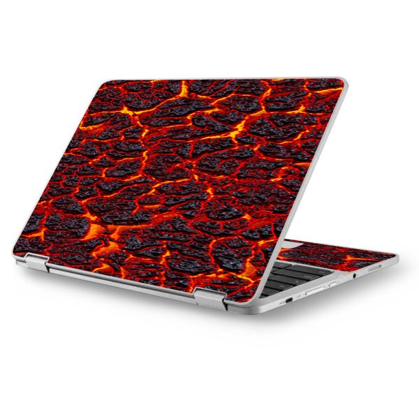 Burnt Top Lava Eruption Ash Asus Chromebook Flip 12.5  Skin Online