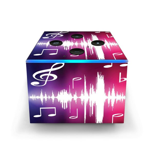 Music Notes Glowing Amazon Fire TV Cube Skin Online Hot Sale