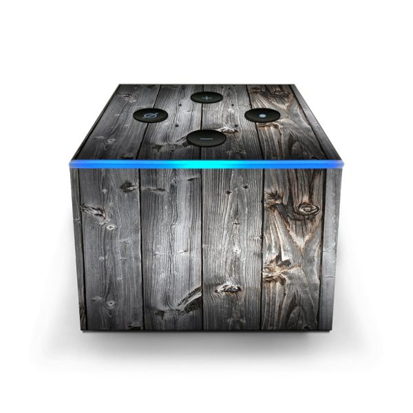 Grey Light Wood Panels Floor  Amazon Fire TV Cube Skin Online Hot Sale