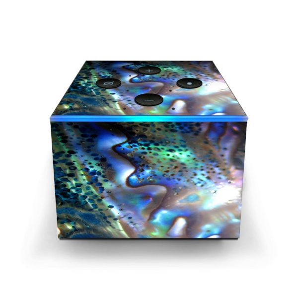 Abalone Pearl Sea Shell Green Blue Amazon Fire TV Cube Skin Fashion