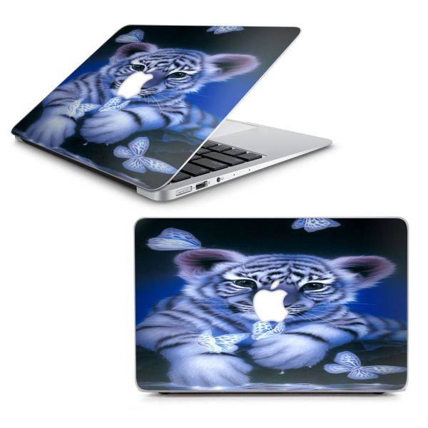 Cute White Tiger Cub Butterflies Macbook Air 11  A1370 A1465 Skin Online Sale