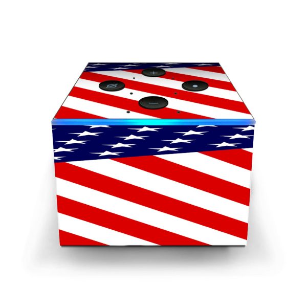American Flag Usa Amazon Fire TV Cube Skin Hot on Sale