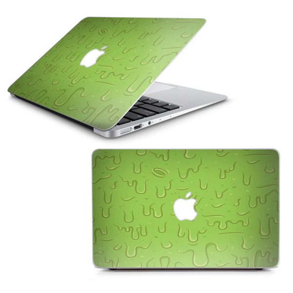 Dripping Cartoon Slime Green Macbook Air 13  A1369 A1466 Skin Sale