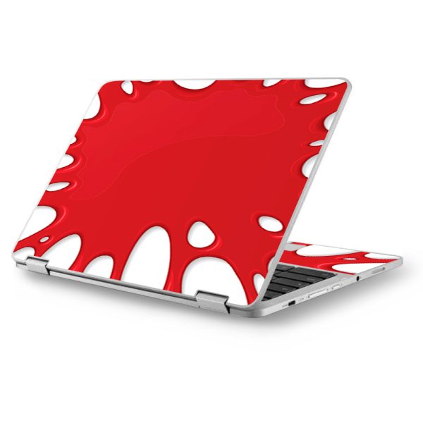 Red Stretch Slime Blood Asus Chromebook Flip 12.5  Skin on Sale