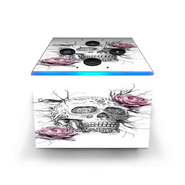Roses In Skull Amazon Fire TV Cube Skin Online