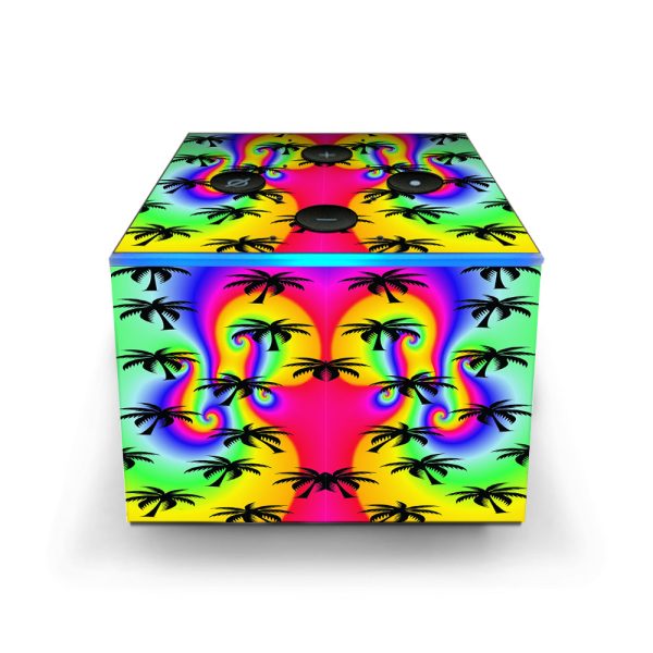 Rainbow Palm Tree Amazon Fire TV Cube Skin For Cheap