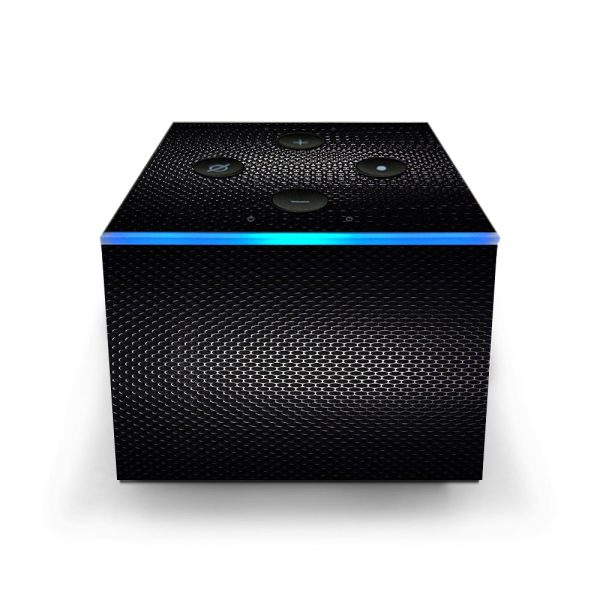 Black Metal Pattern Amazon Fire TV Cube Skin on Sale